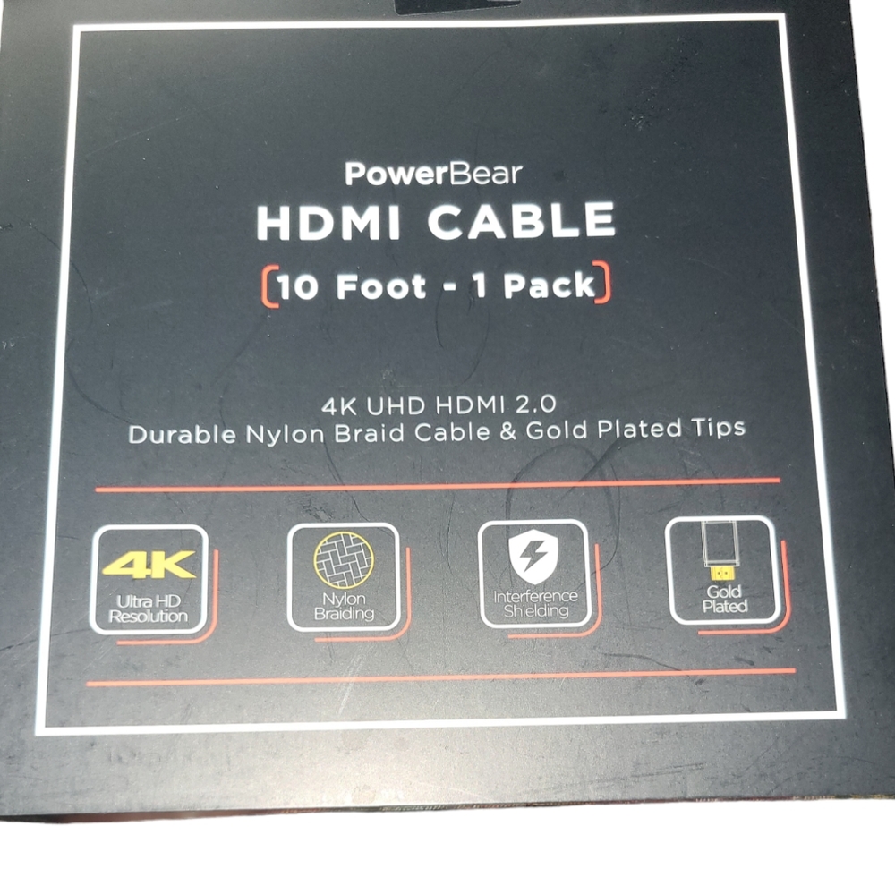 NIB 10' HDMI Cable 4K